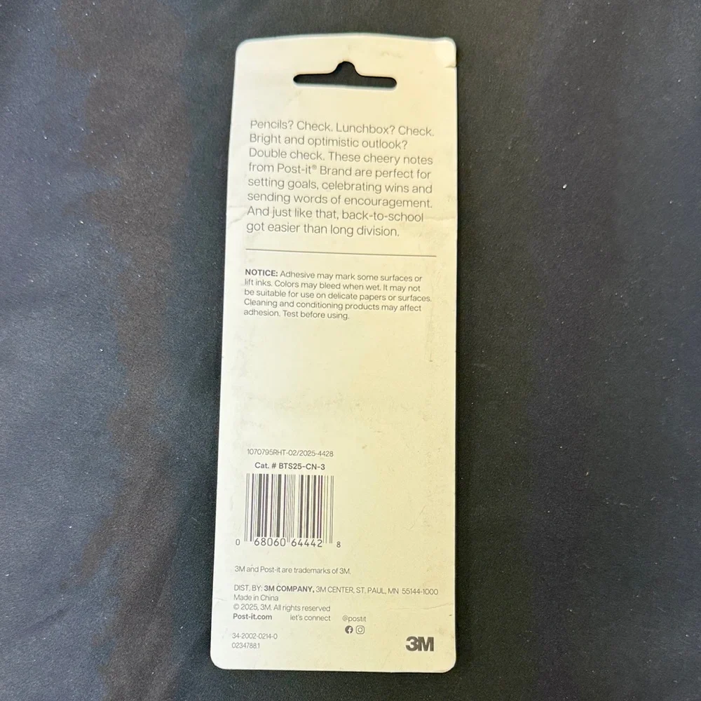 Class Notes Sticky Notes Set - Multicolor - Picture 2 of 2